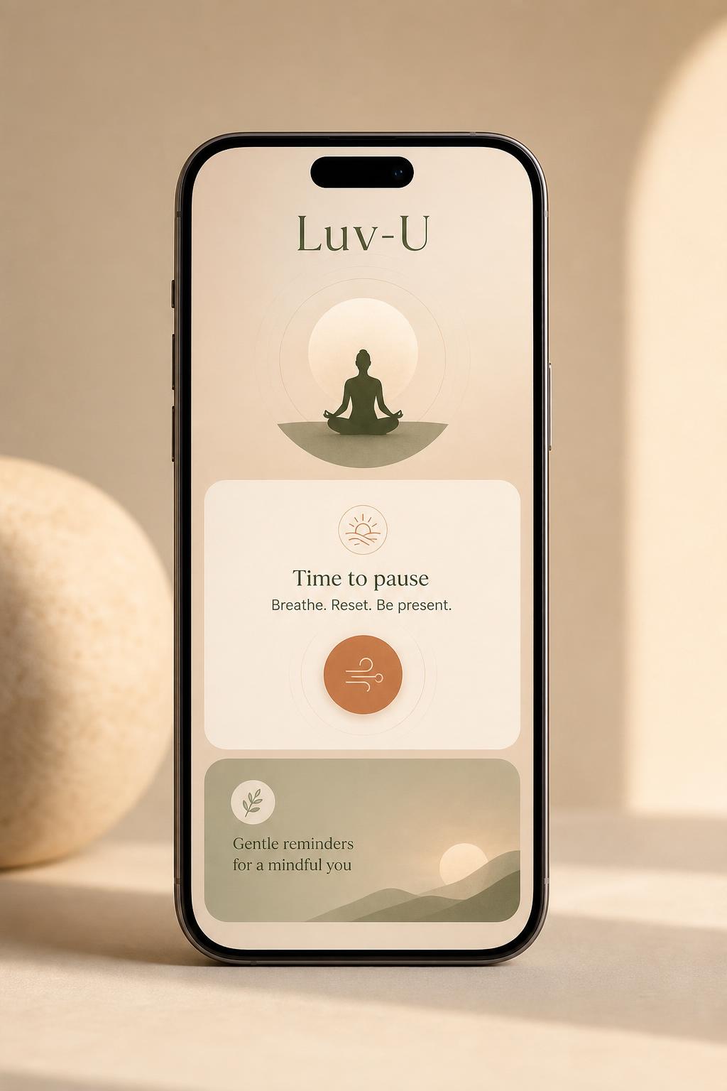 Luv-U app mockup